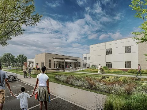 Rendering of new inpatient rehab facility