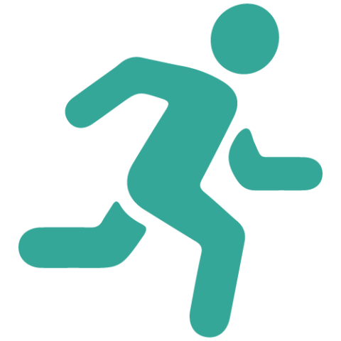 Person running icon