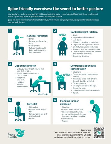 downloadable list of 6 spine exercises 