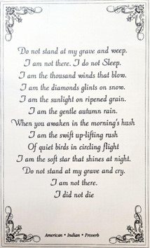 Photo of a prayer