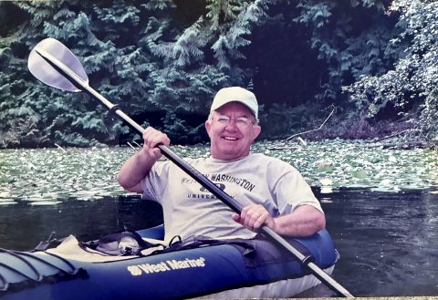 Skip Gibson kayaking