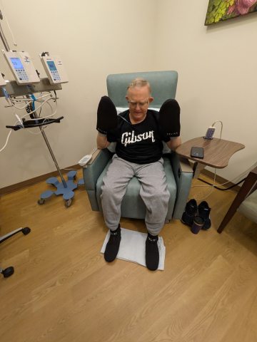 Skip Gibson receiving treatment