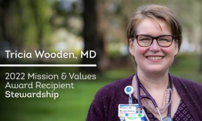 PeaceHealth Mission and Values Award recipient – Tricia Wooden, MD