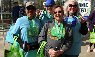 PeaceHealth Employees pose for a picture during a marathon in Eugene