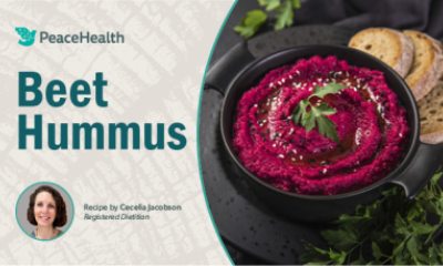 beet hummus bowl