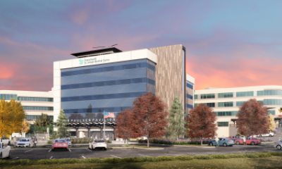 Rendering of PeaceHealth St. Joseph Medical Center West Entrance 