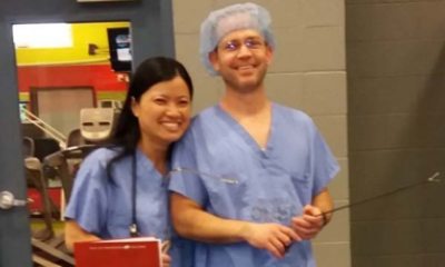 surgery nurses works at Hero for a Day foster event