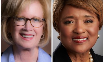 Composite image of a portrait of Carol Aaron and Ruth