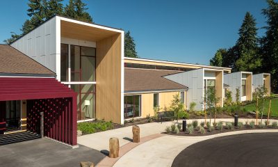 Exterior of building rendering