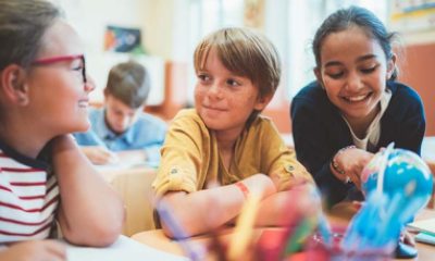 young students at elementary school