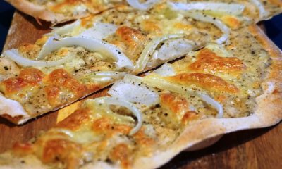 onion and herb flatbread recipe