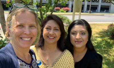 Hilary Walker, Anjala Farook and Anisha Farook