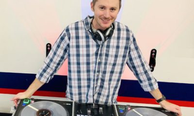 John Roth, PA-C, stands ready with his music library and DJ equipment