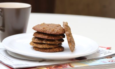 Oatmeal chocolate chip cookies on a plate