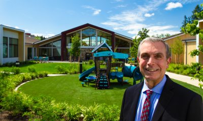 Ron Neumann of the Oregon Credit Union outside the Heartfelt House in Springfield, Oregon