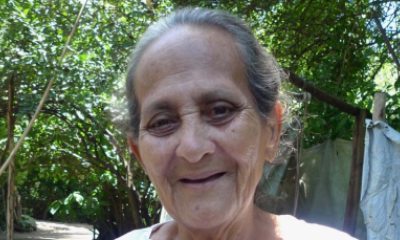 A woman poses for the camera