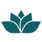 Budding flower icon, representing health and wellness