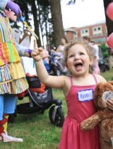 A former young patient of NICU celebrates at the reunion