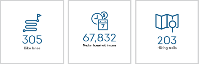 Icons showing life at PeaceHealth demographic information