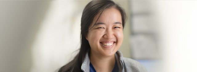 A smiling girl