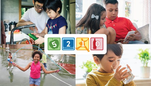 Examples of children building healthy habits