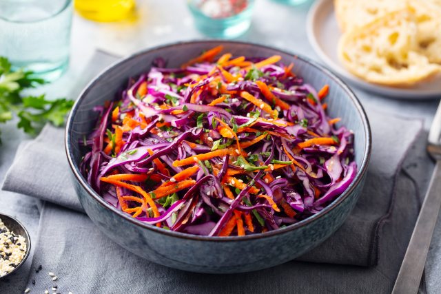 Vegan cabbage apple slaw recipe