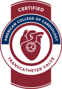 Seal of a Certified Transcatheter Valve Center from the American College of Cardiology