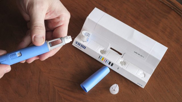 Weight loss medication injection.