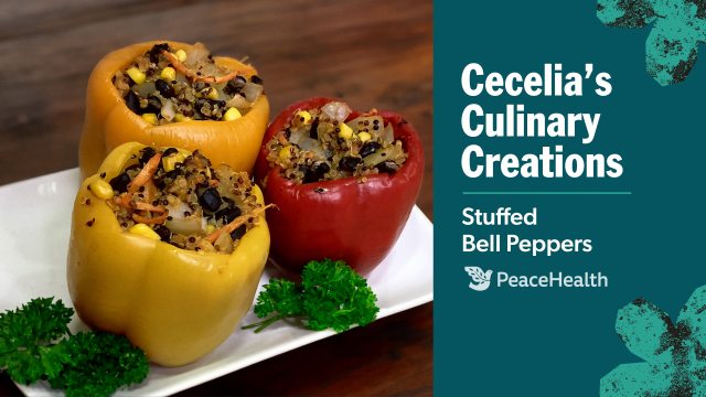 Vegetarian stuffed bell peppers
