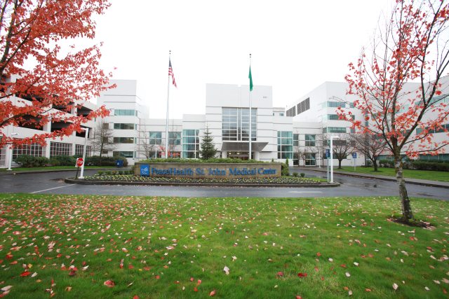 Street view of PeaceHealth St. John Medical Center in Longview, Washington