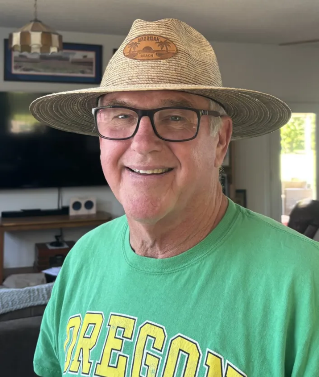 Dan Pritchard in his sun hat