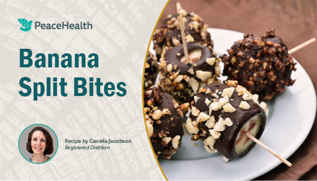 frozen chunks of bananas covered in chocolate and nuts