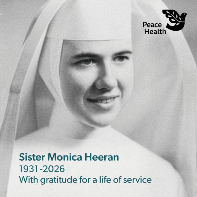 Sister Monica wearing her habit