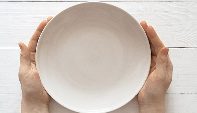 empty plate - decide how to fill it
