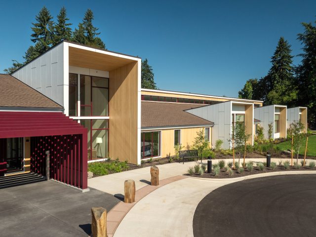 Exterior of building rendering