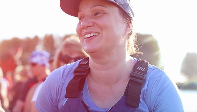 Carla Lange dragon boater and breast cancer survivor