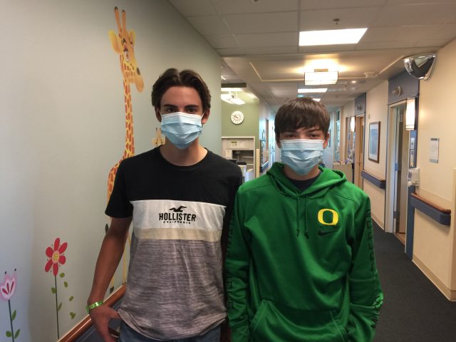 Twin brothers, Jack and Clay Mornarich, had reconstructive chest surgery at PeaceHealth Sacred Heart Medical Center at RiverBend in Springfield, Ore. 