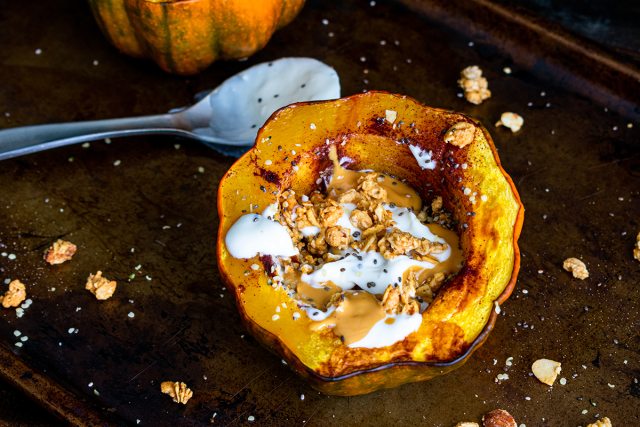 ground turkey stuffed acorn squash