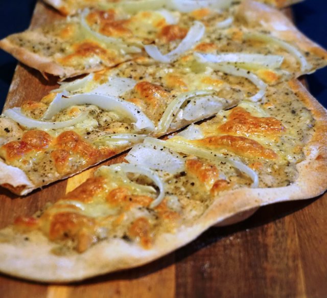 onion and herb flatbread recipe