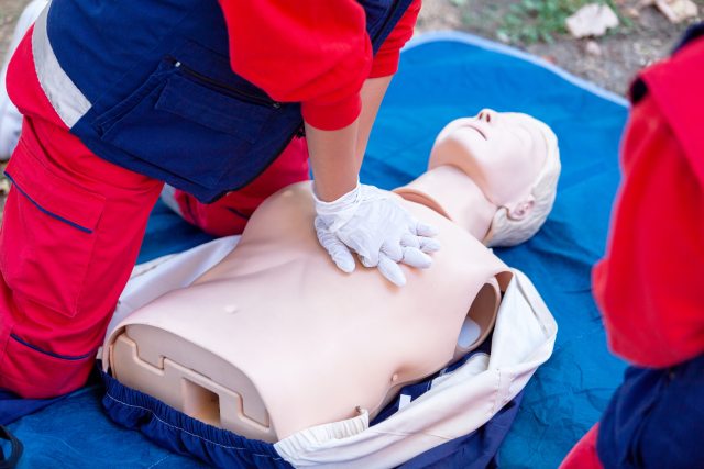 CPR training class