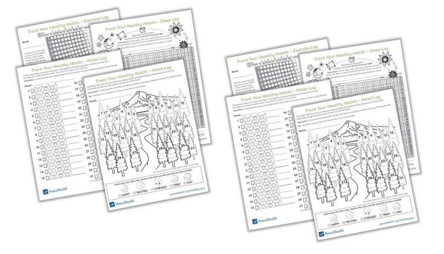Healthy You tracking logs for download and print