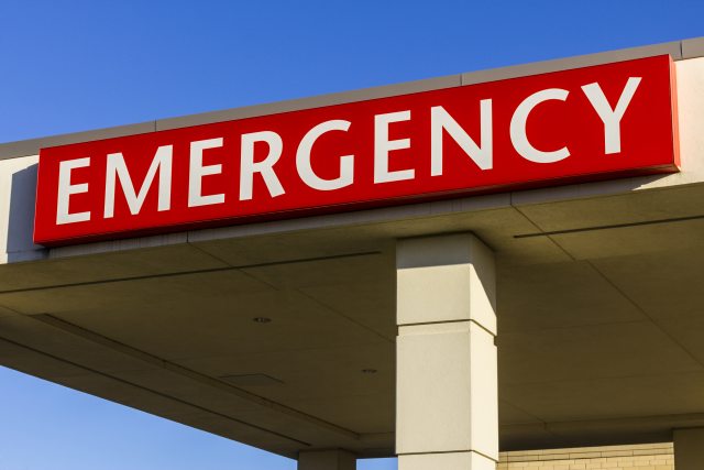 Emergency room sign