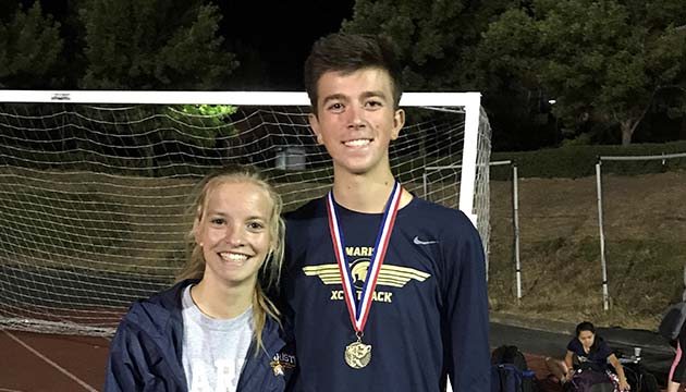 Joey Peterson and a girl smiling for the camera